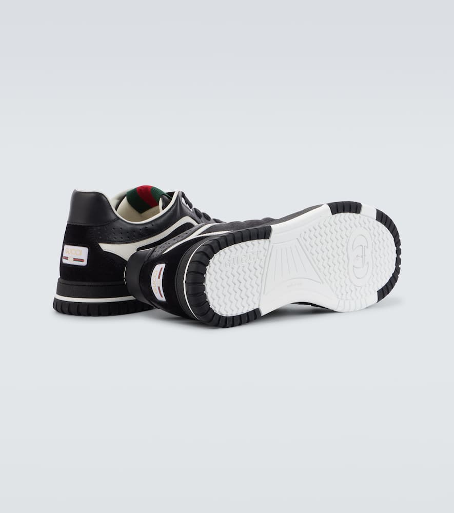 Gucci Re-Web GG Canvas leather-trimmed sneakers