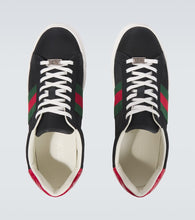 Gucci Leather-trimmed sneakers