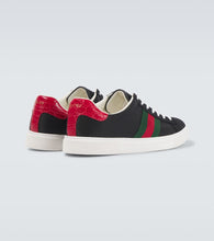 Gucci Leather-trimmed sneakers