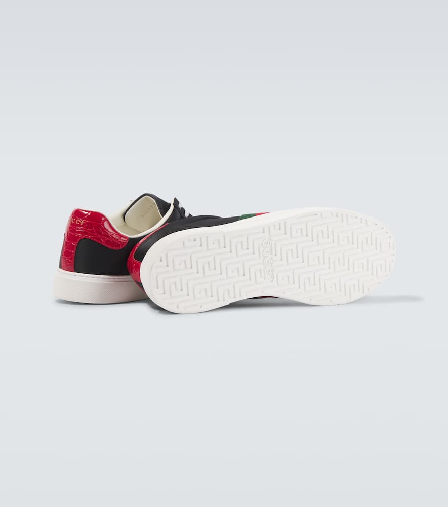 Gucci Leather-trimmed sneakers