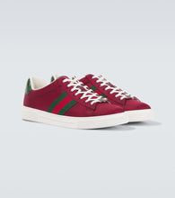 Gucci Ace leather-trimmed sneakers