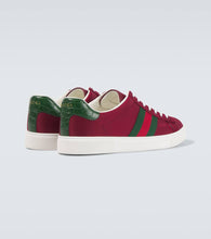 Gucci Ace leather-trimmed sneakers