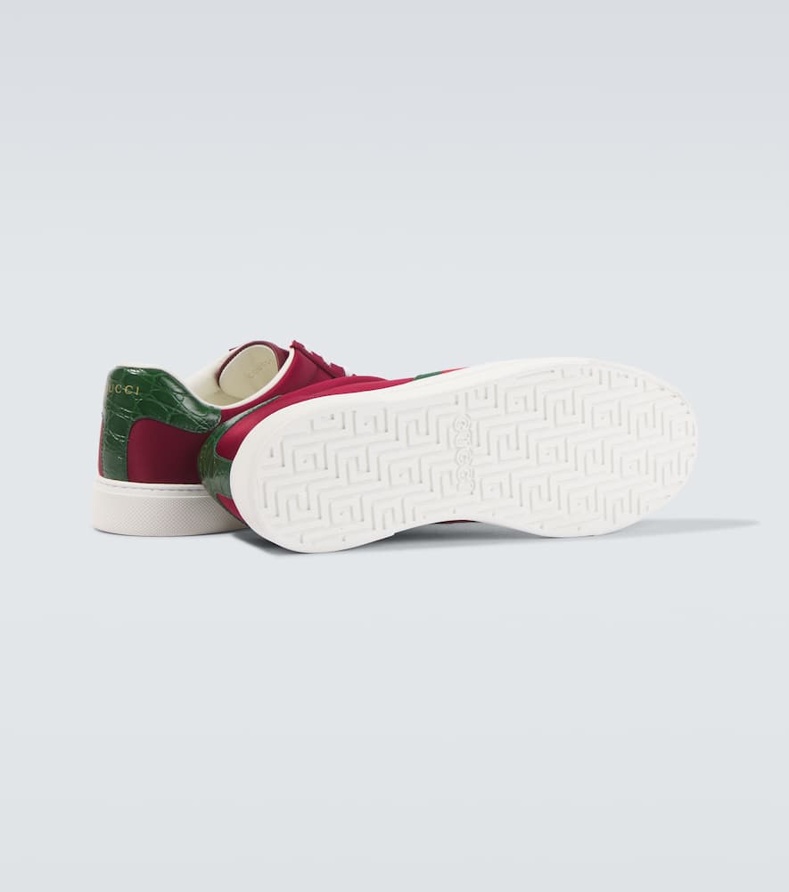 Gucci Ace leather-trimmed sneakers