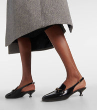 Tod's 35 leather slingback pumps
