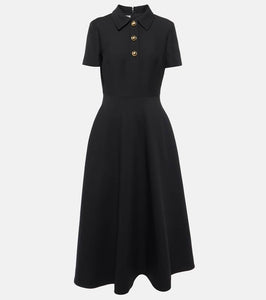 Valentino Crepe Couture A-line midi dress