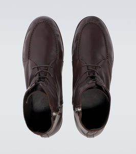 Auralee Leather ankle boots