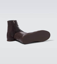 Auralee Leather ankle boots