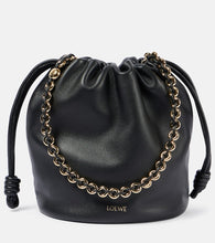 Loewe Flamenco Small leather bucket bag. Shop Loewe Shoulder Bags for women now.