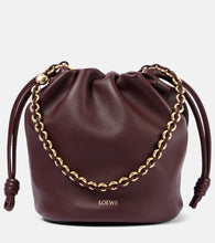 Loewe Paula's Ibiza Flamenco Small leather bucket bag. Shop Loewe Shoulder Bags for women now.