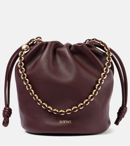 Loewe Paula's Ibiza Flamenco Small leather bucket bag. Shop Loewe Shoulder Bags for women now.