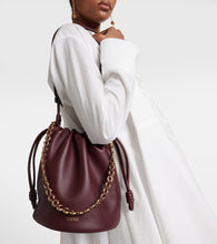 Loewe Paula's Ibiza Flamenco Small leather bucket bag