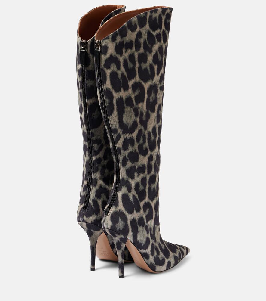 Paris Texas Jessica 105 calf hair knee-high boots