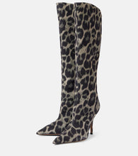 Paris Texas Jessica 105 calf hair knee-high boots