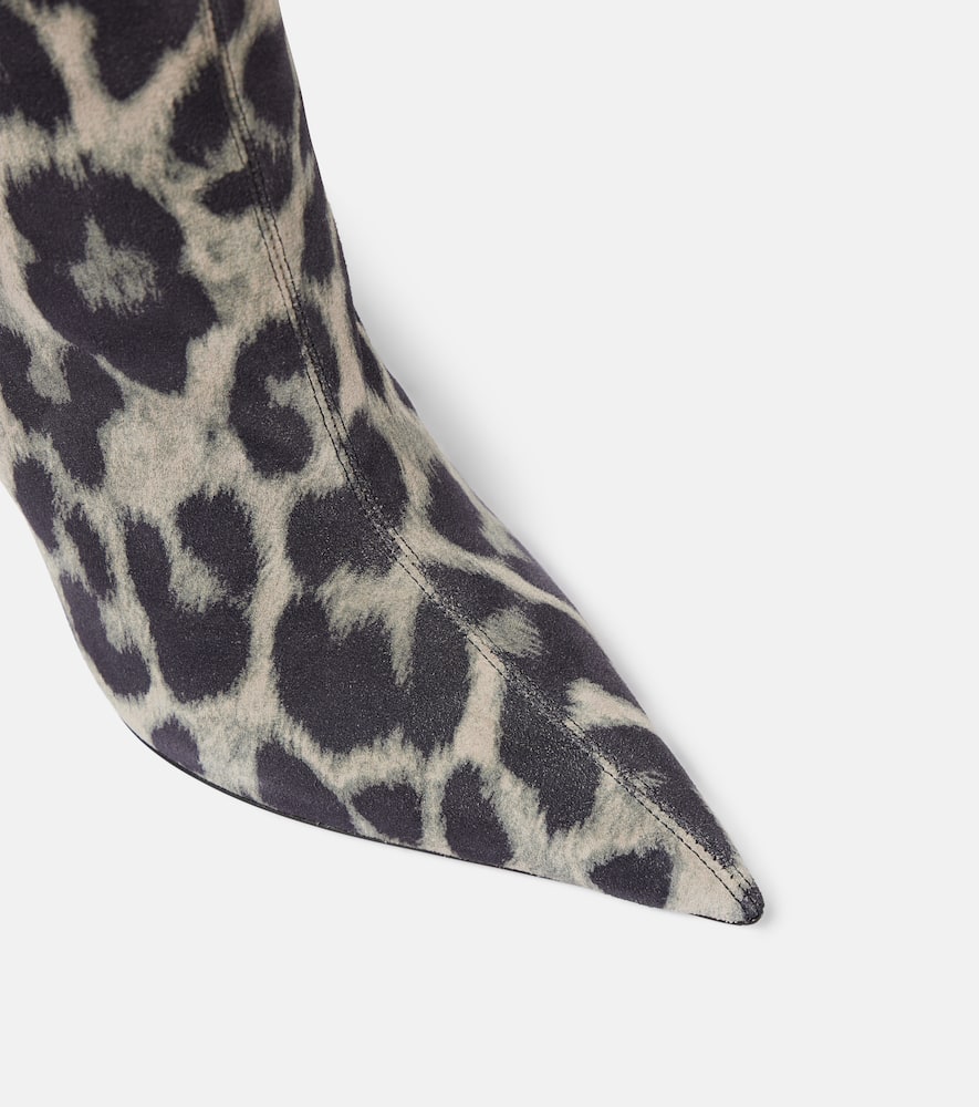 Paris Texas Jessica 105 calf hair knee-high boots