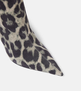 Paris Texas Jessica 105 calf hair knee-high boots