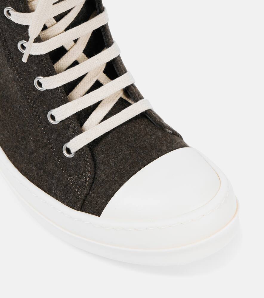 Rick Owens Felt high-top sneakers