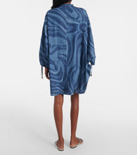 Pucci Marmo-print denim kaftan