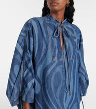 Pucci Marmo-print denim kaftan