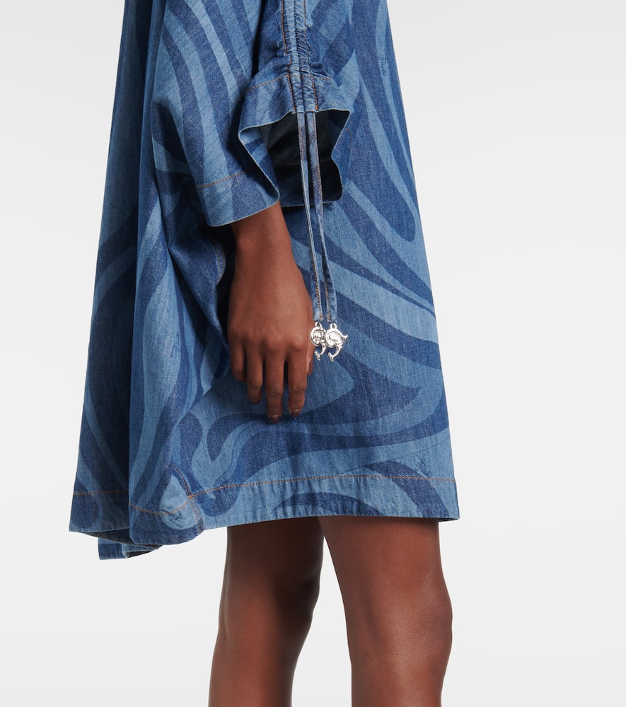 Pucci Marmo-print denim kaftan