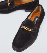 Tom Ford York Chain suede loafers