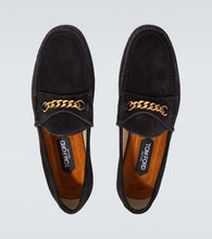Tom Ford York Chain suede loafers