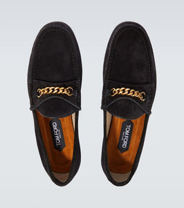 Tom Ford York Chain suede loafers
