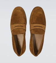 Gianvito Rossi George suede penny loafers