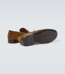 Gianvito Rossi George suede penny loafers