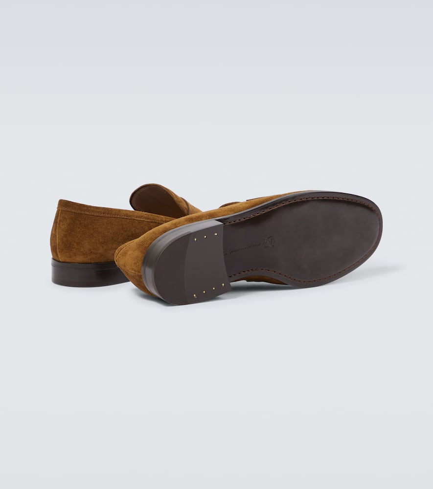 Gianvito Rossi George suede penny loafers
