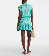 Poupette St Barth Estelle printed ruffled minidress