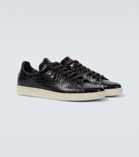 Tom Ford Warwick croc-effect leather sneakers