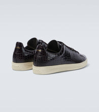 Tom Ford Warwick croc-effect leather sneakers