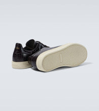 Tom Ford Warwick croc-effect leather sneakers