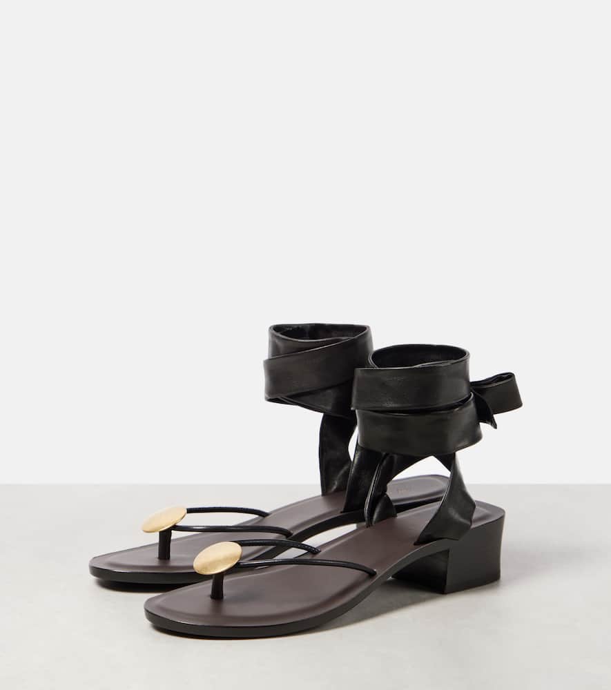 The Row Cord leather thong sandals