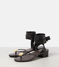 The Row Cord leather thong sandals