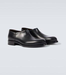 The Row Nobilis leather ankle boots