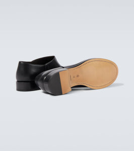 The Row Nobilis leather ankle boots