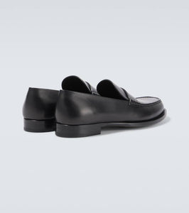 The Row Novus leather loafers