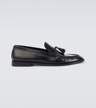 The Row Polished leather loafers