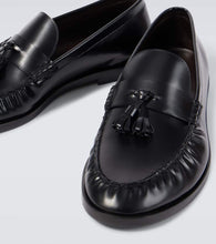 The Row Polished leather loafers