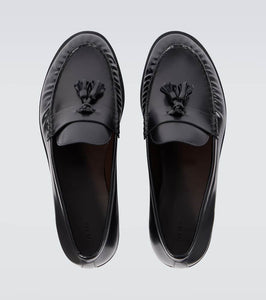 The Row Polished leather loafers