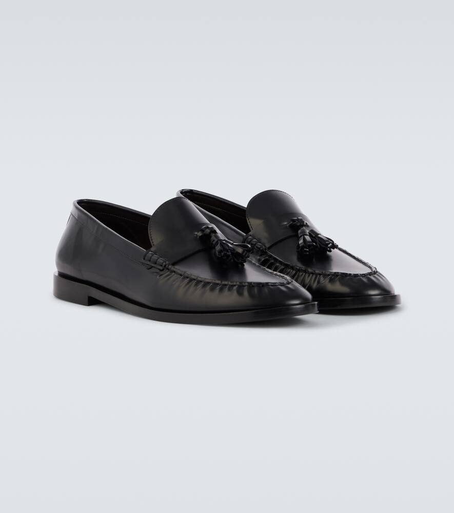 The Row Polished leather loafers