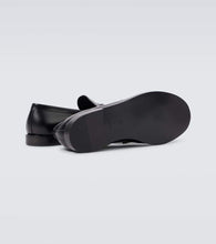 The Row Polished leather loafers
