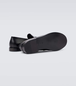 The Row Polished leather loafers