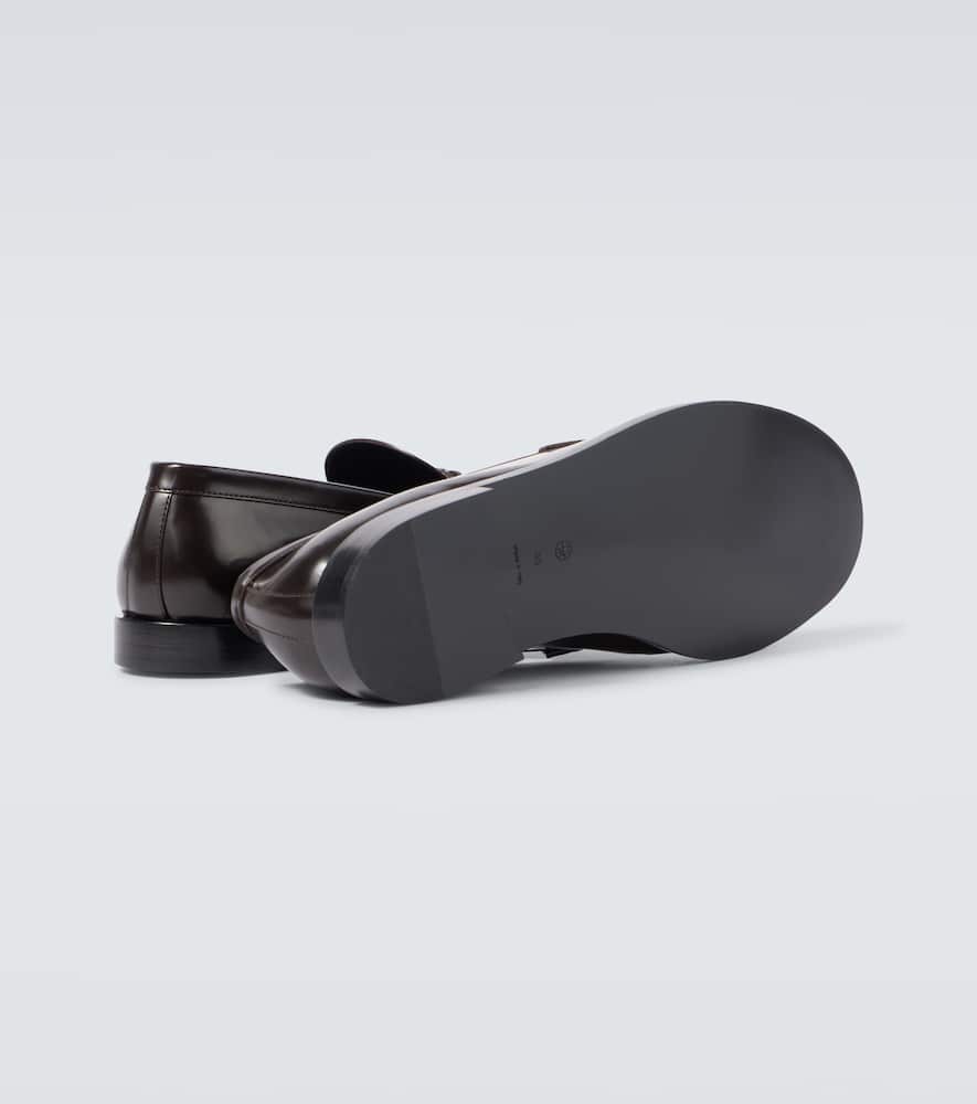 The Row Classic leather loafers