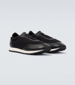 The Row Owen leather-trimmed sneakers