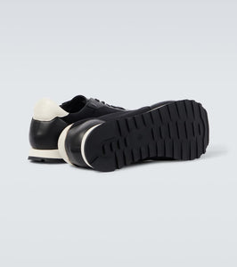 The Row Owen leather-trimmed sneakers