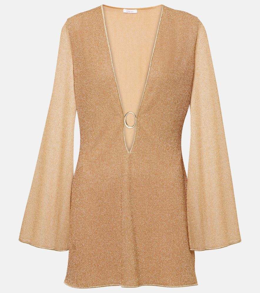 Oseree metallic minidress. Oseree 金属色迷你连衣裙
