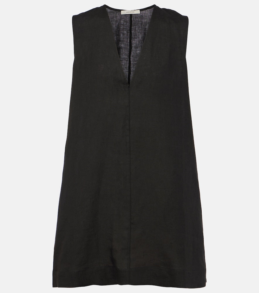 Asceno Derya linen minidress. Asceno Derya 亚麻迷你连衣裙