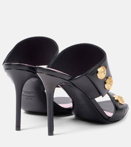Balmain Eva 95 leather mules